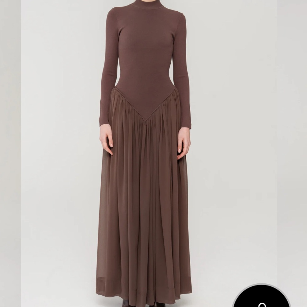 Ronny Kobo Speck Knit Dress in Chicory